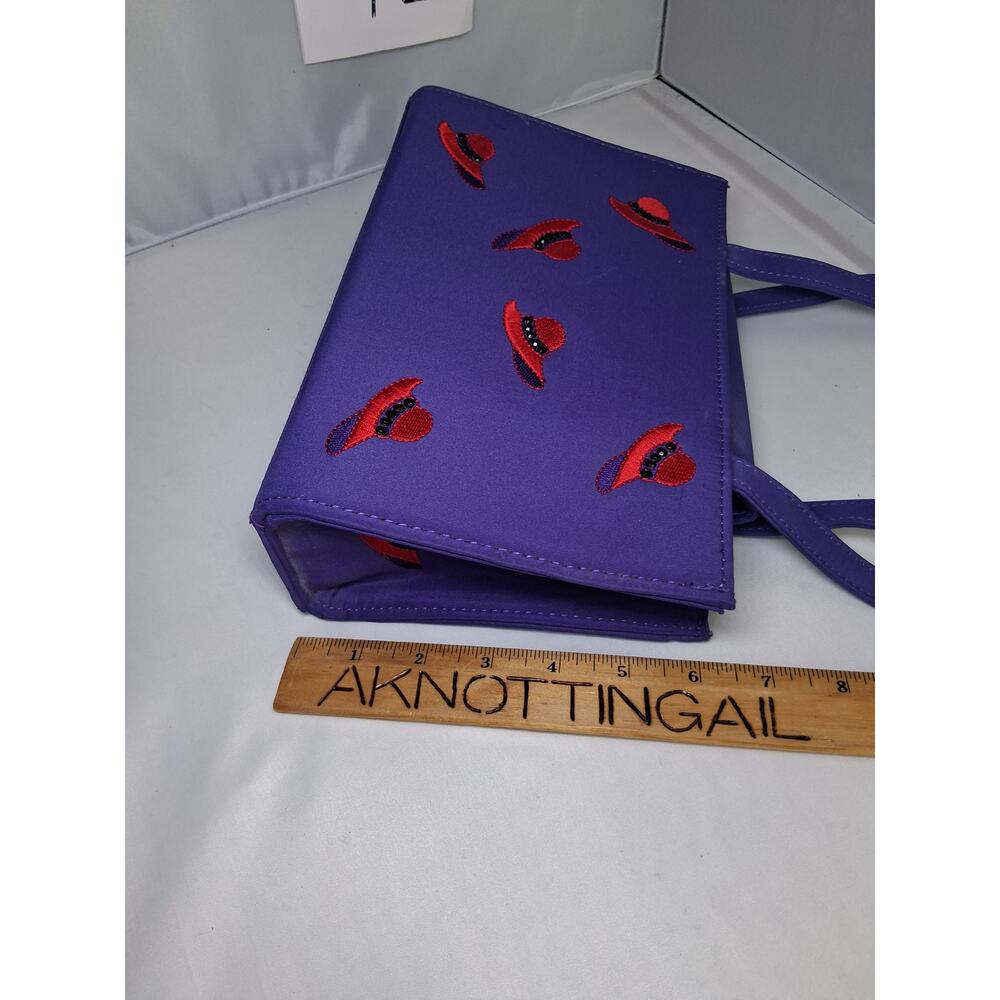 7E Vintage Red Hat Society Satin Purse Red Hat Lady - Picture 3 of 5